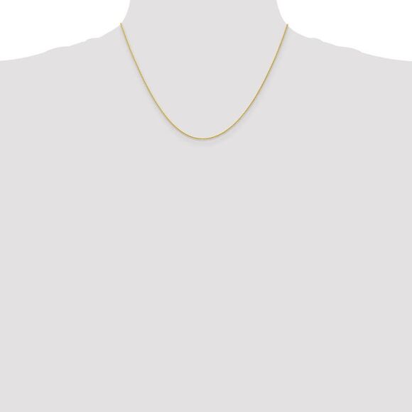 1mm 10k Yellow Gold Solid Parisian Wheat Chain Necklace, 18 Inch - Picture 2 of 8